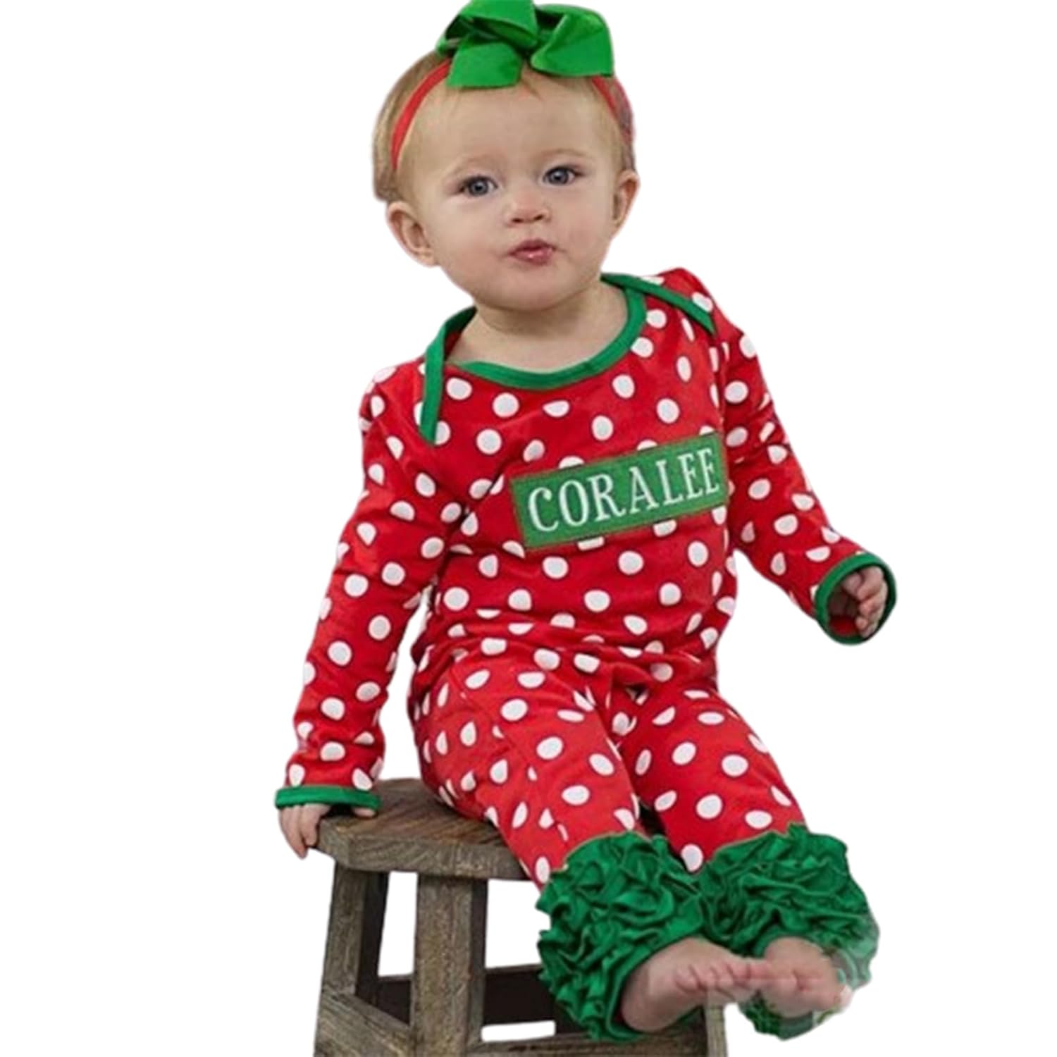 Personalized Newborn Baby Romper with Headband