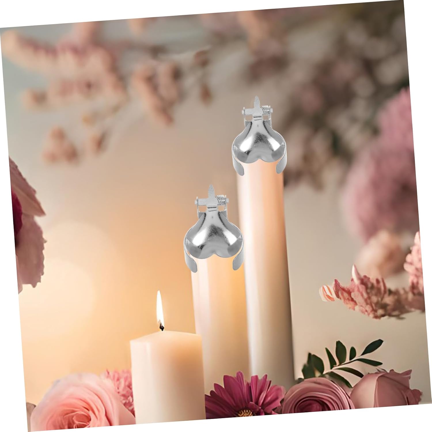 DECHOUS Heart Shaped Candle Snuffer Metal Tool