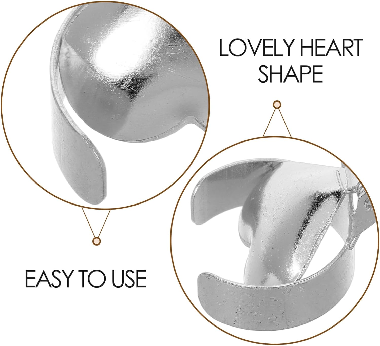 BIUDECO Candle Snuffer Metal Heart Extinguisher Tool