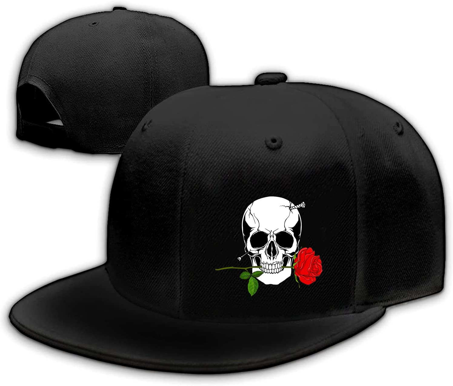 Adjustable Black Snapback Trucker Hat for Men 1