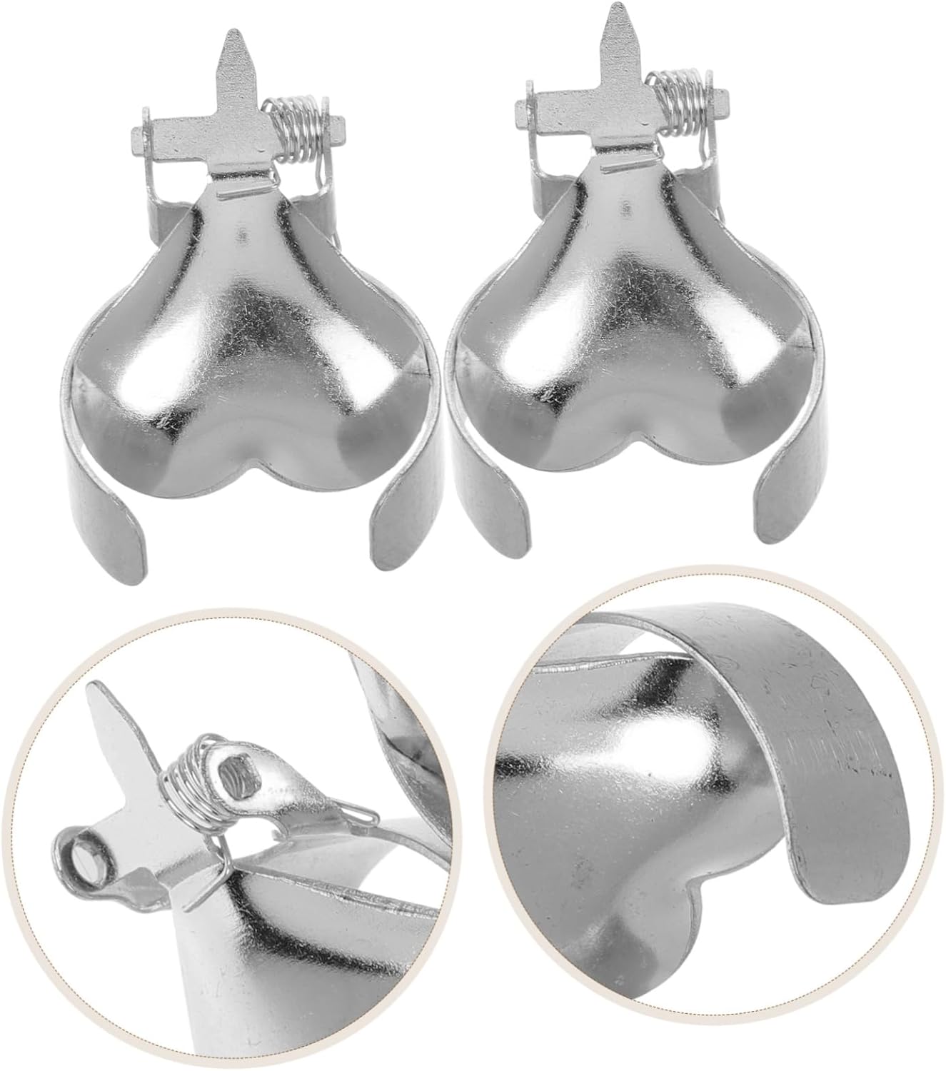 Wakauto Heart Shaped Candle Wick Snuffer Metal Flame Extinguisher