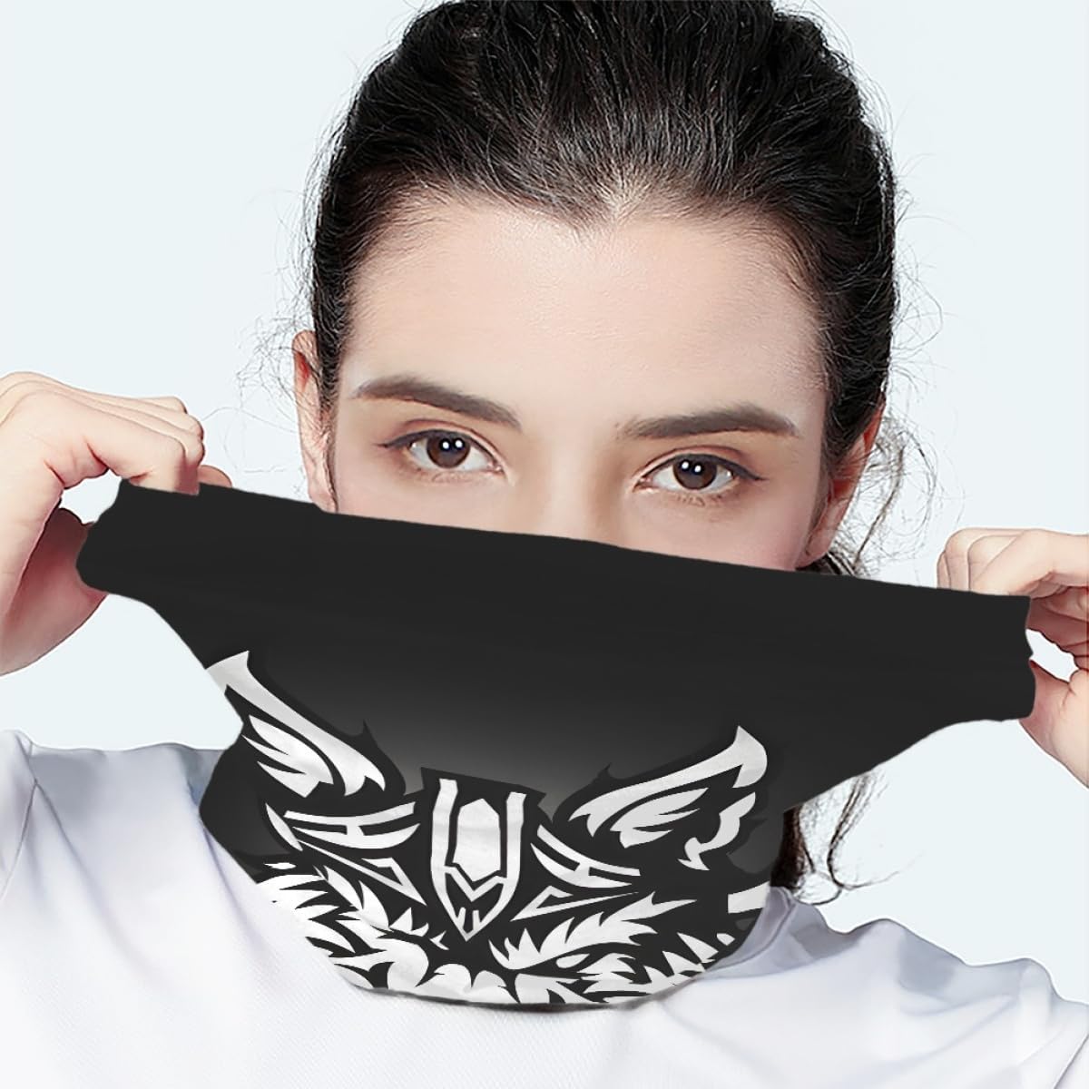GLUDEAR 3D Print Skull Viking Face Mask for Men Women