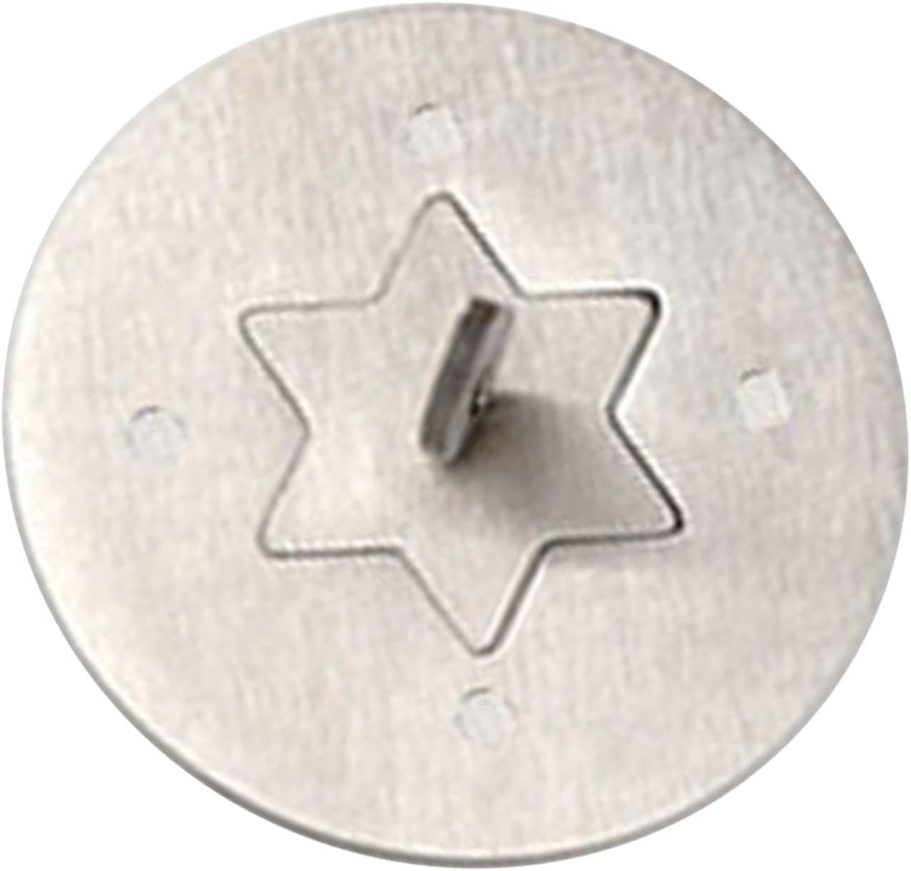 Stainless Steel Candle Jar Cover with Hexagonal Star Design