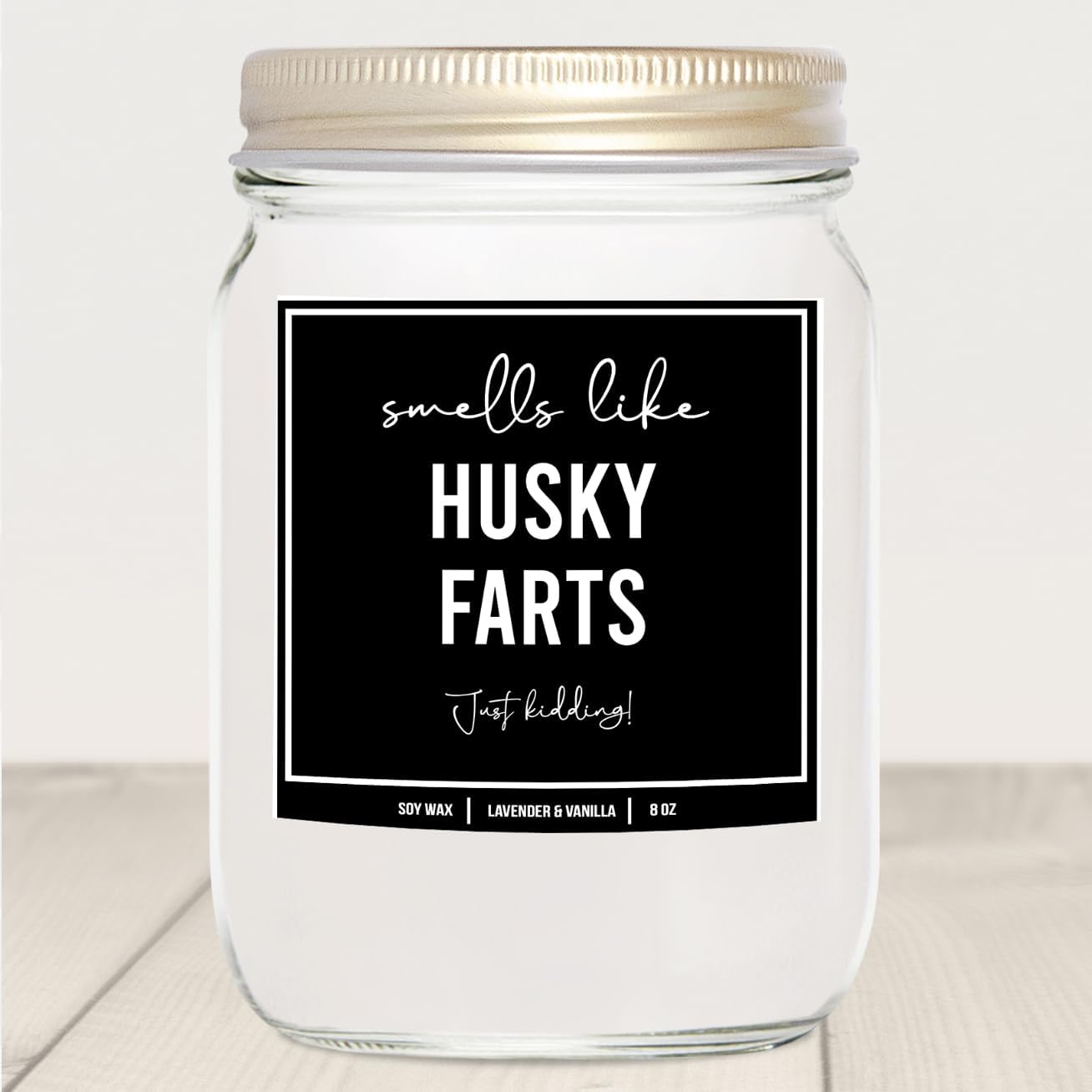 You Nique Designs Lavender Vanilla Husky Candle 8oz 1