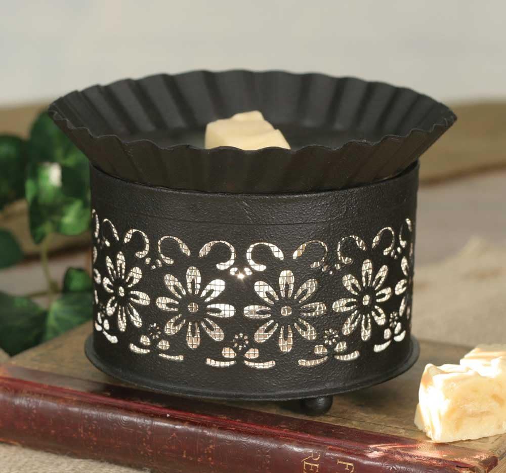 Country Daisy Wax Warmer - Brown