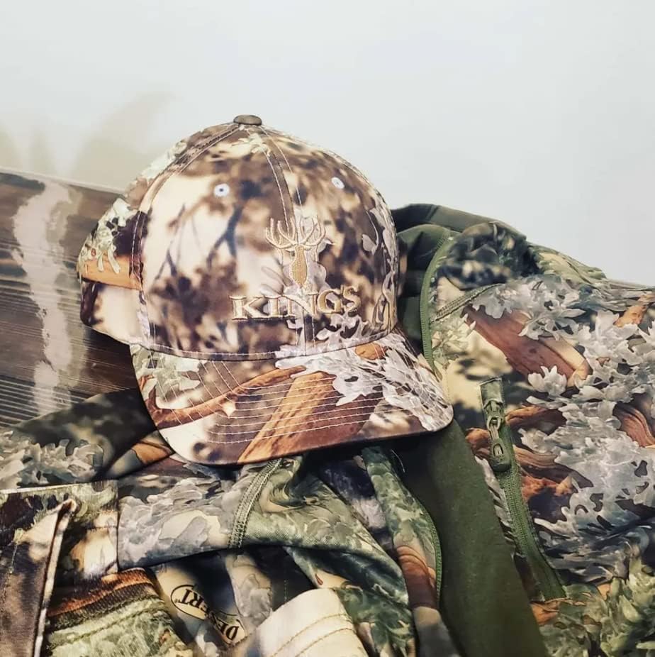 Kings Camo Hat with Stretch-Cotton Fabric
