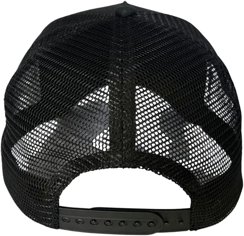 Snapback Trucker Hat for Men One Size Black