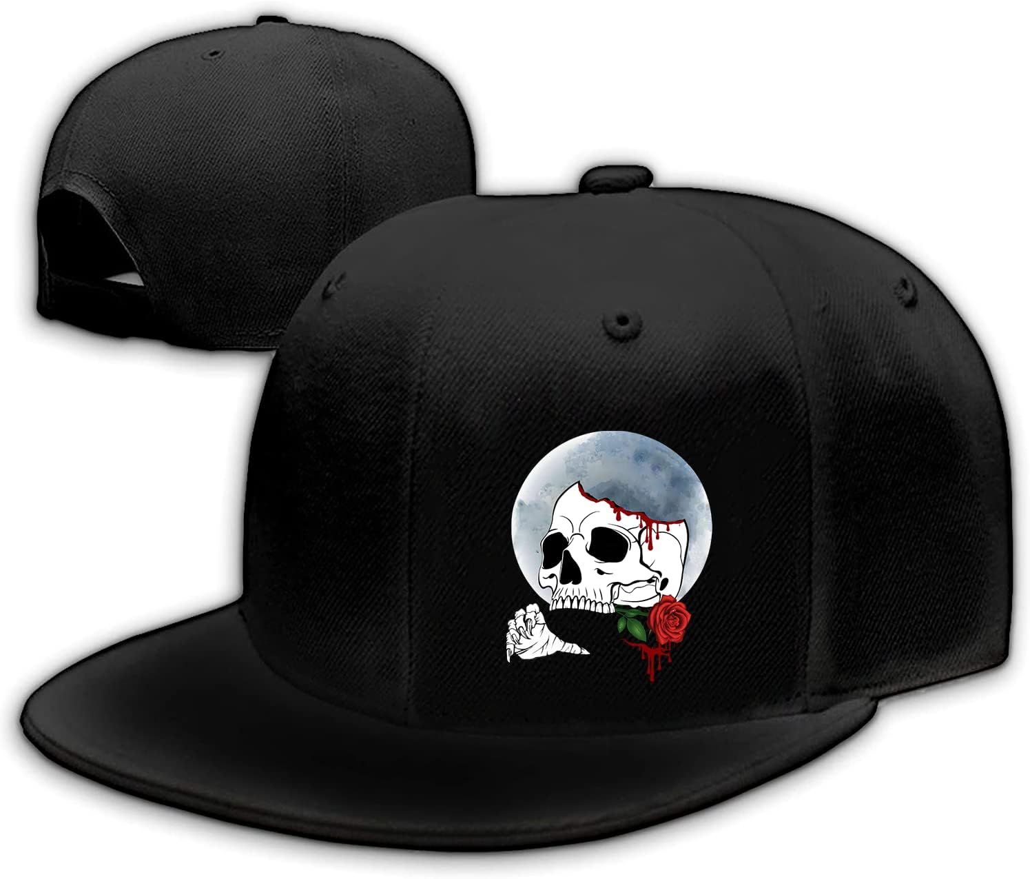 Adjustable Black Snapback Hat for Men Women 1