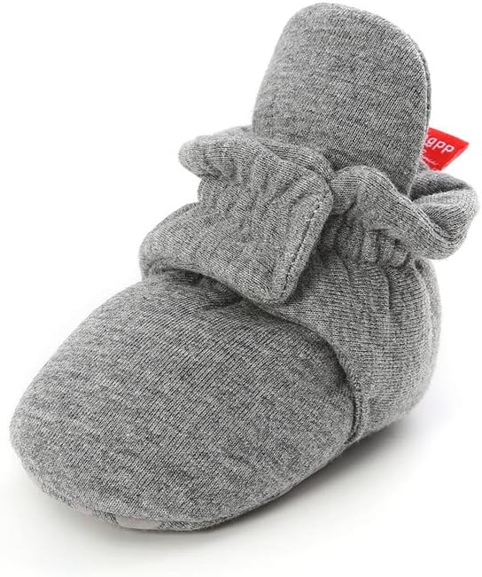 QIETION Soft Fleece Booties for Newborns 0-18 Months