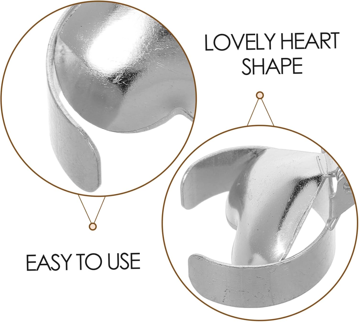 Zerodeko Metal Candle Snuffer Heart Design