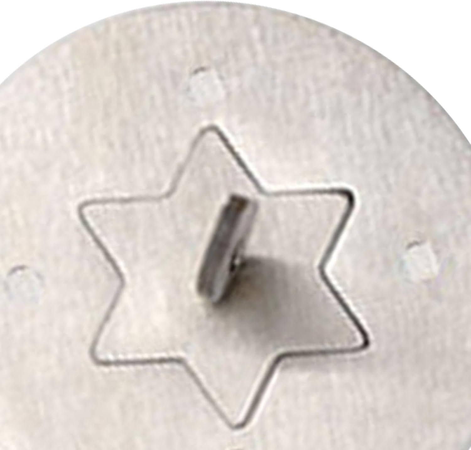Stainless Steel Candle Jar Cover with Hexagonal Star Design