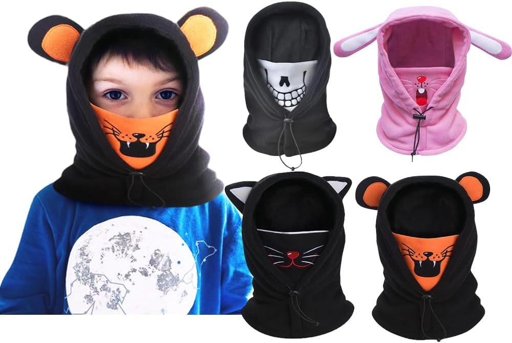 Kids Balaclava Ski Mask - Soft Windproof Winter Hat for Cold Weather