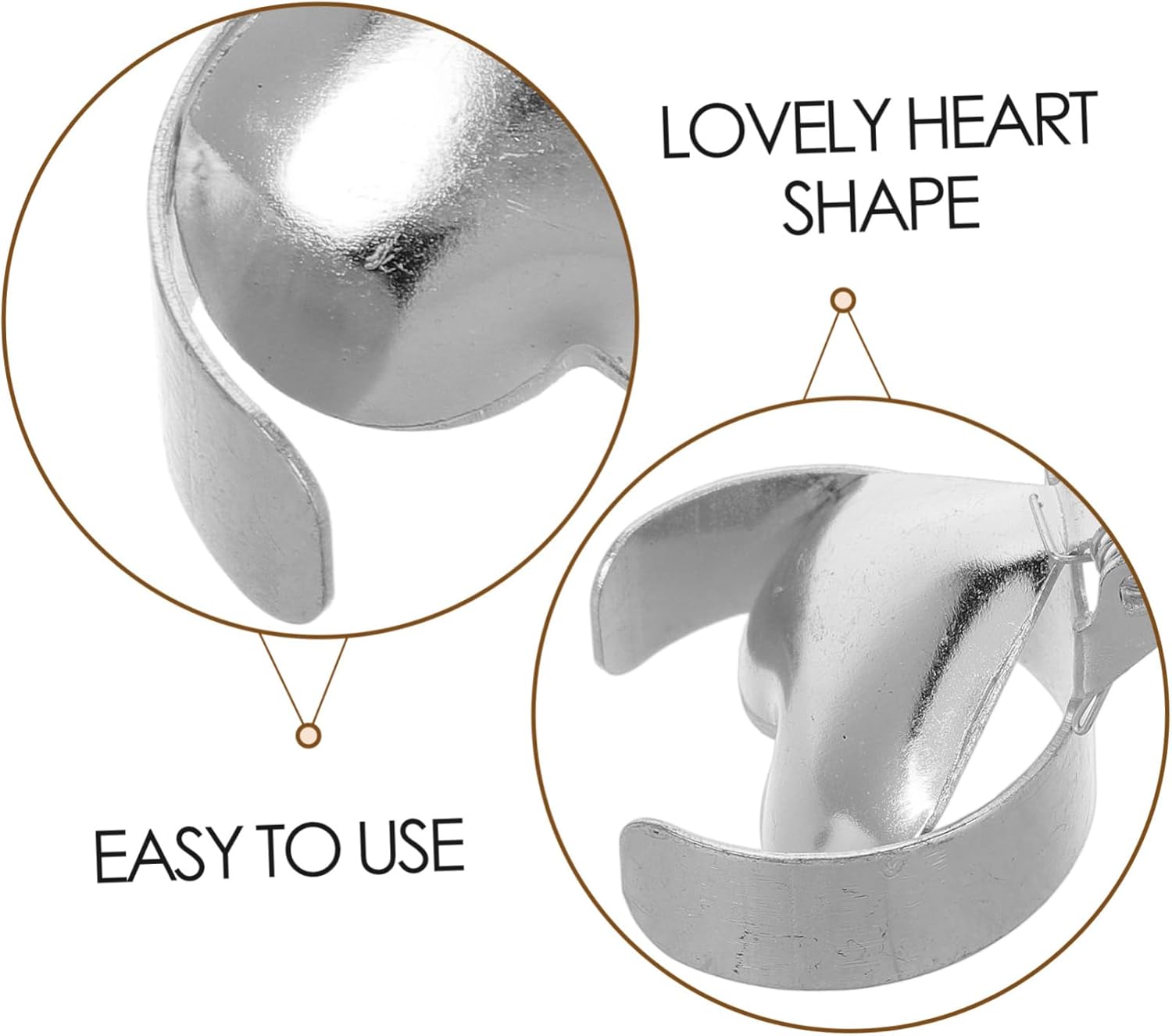 Heart Shaped Metal Candle Snuffer Decorative Tool