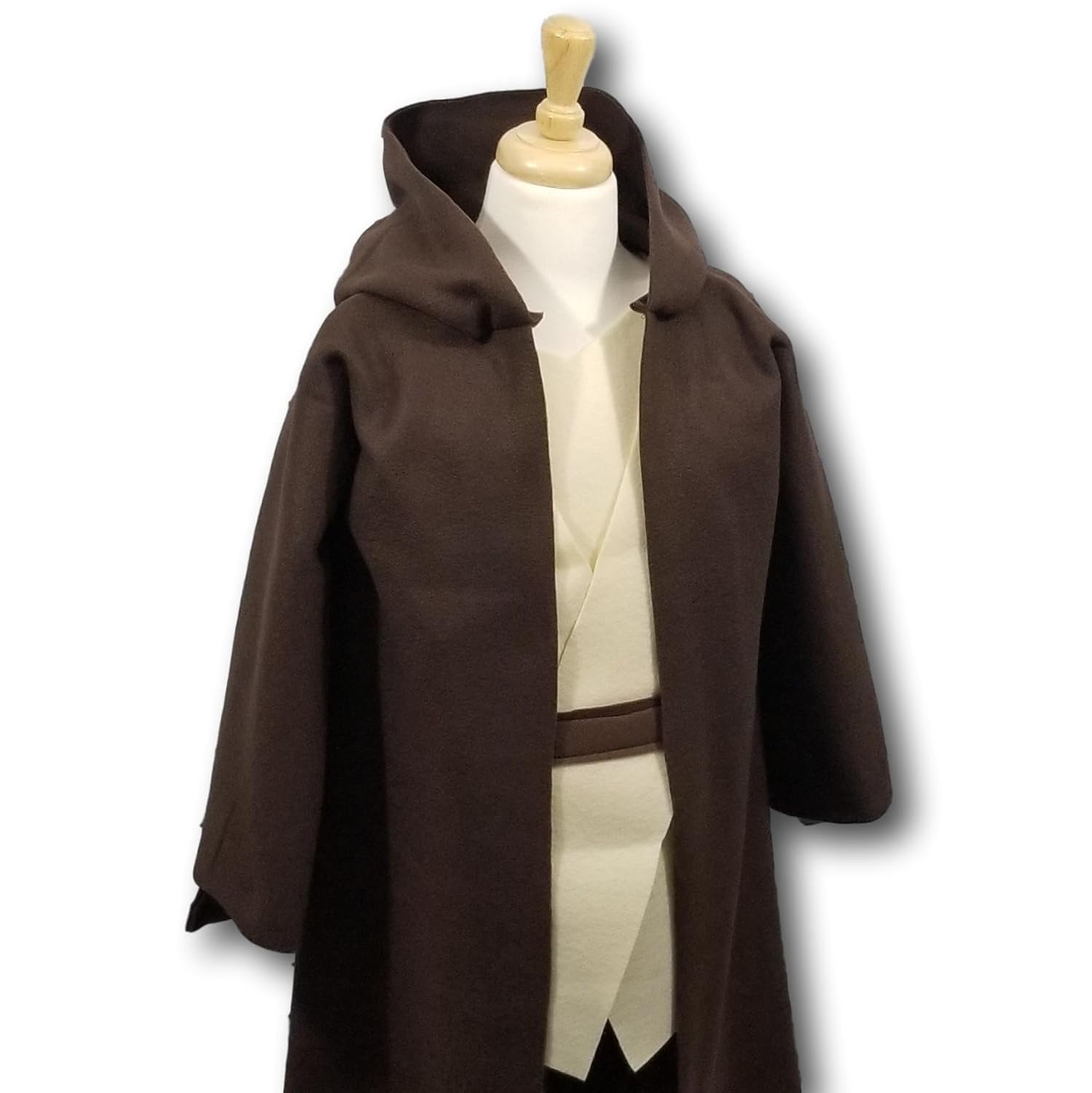 Deluxe Galaxy Wars Brown Hooded Robe Costume Set