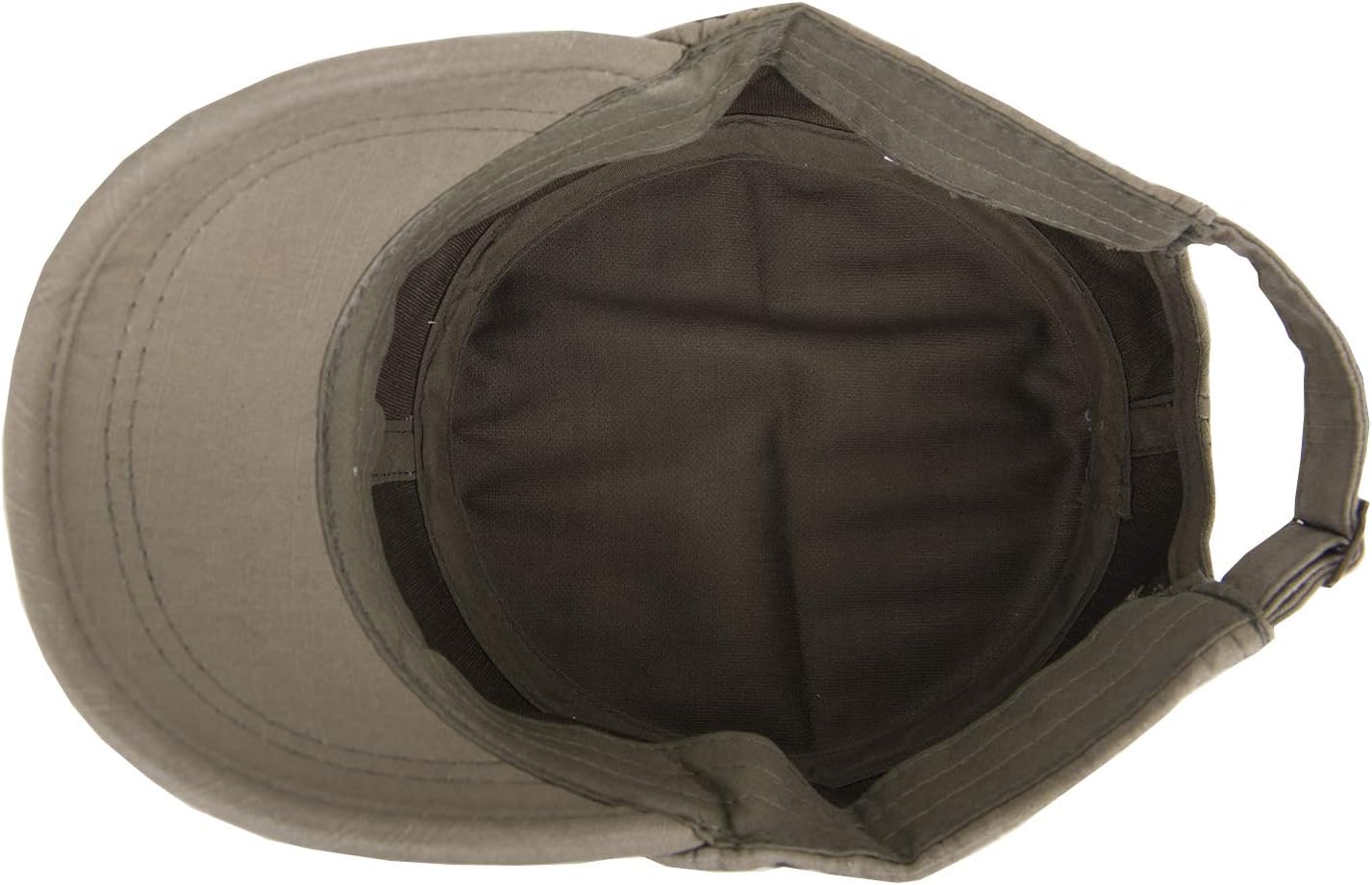 ChezAbbey Organic Cotton Flat Top Cadet Cap for Men Women