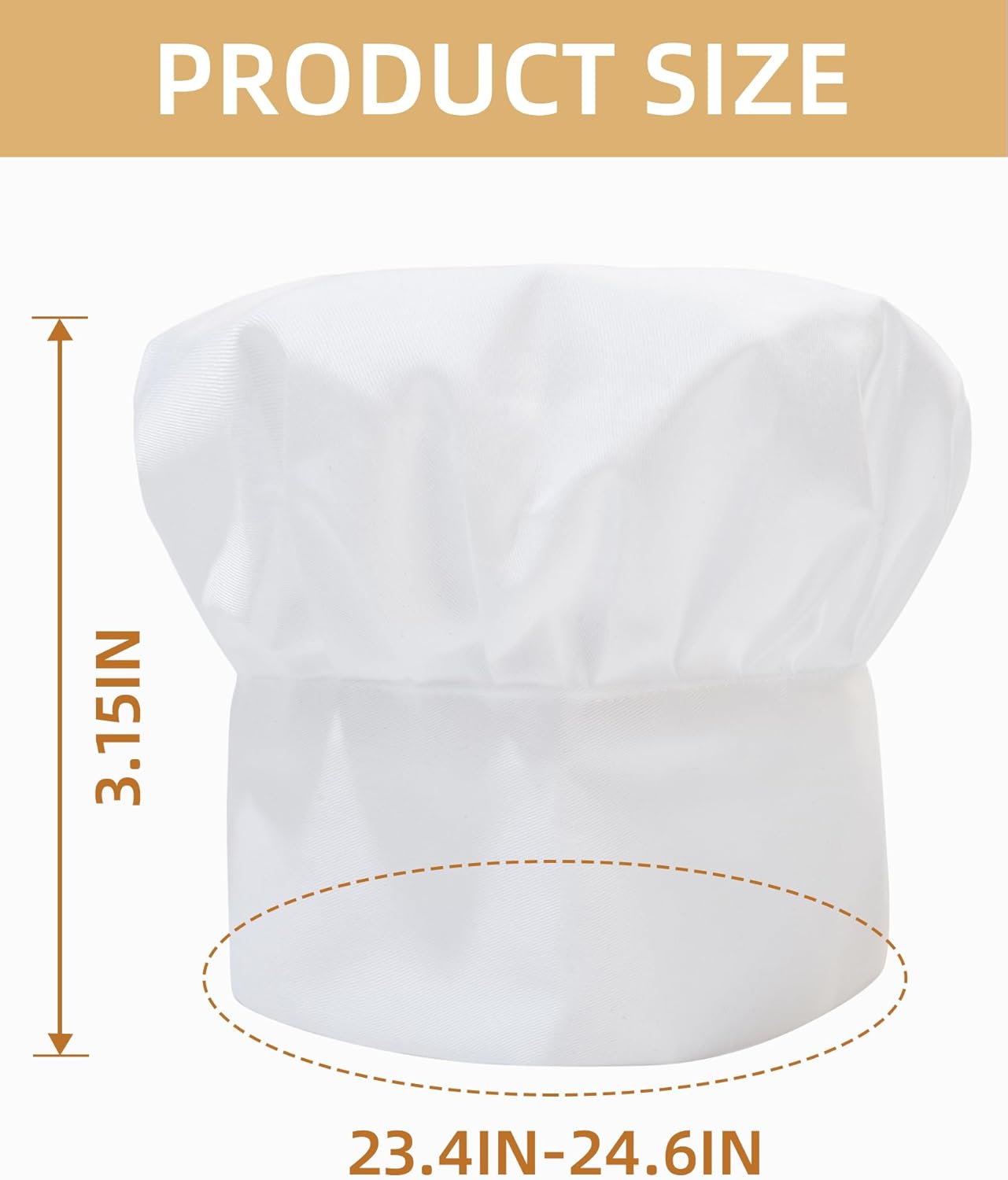 Xeoxarel Kids Chef Hat Adjustable Elastic 1