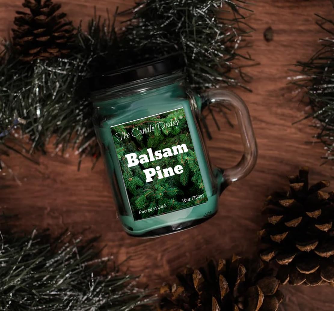 Balsam Pine Scented Jar Candle - 10oz 80 Hour Burn Time