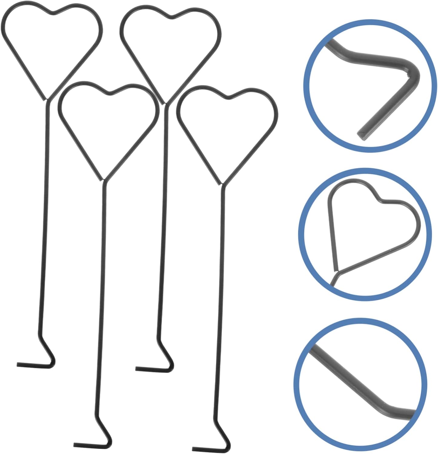 Happyyami Iron Heart-Shaped Candle Wick Dipper 4 Pack