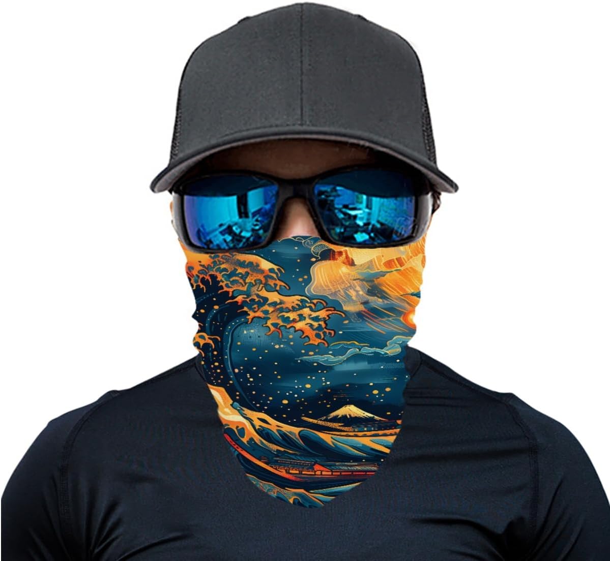 GLUDEAR 4 Pack Face Bandana Balaclava for Men Women