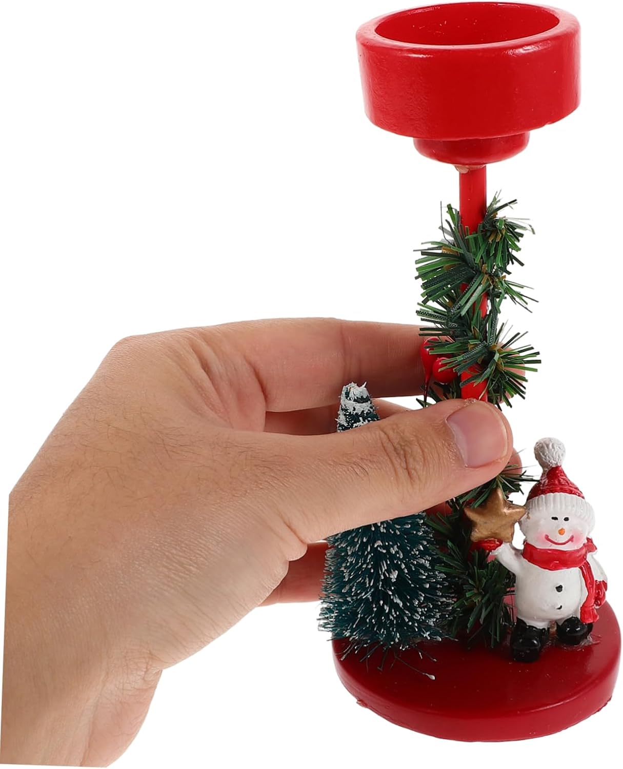 Mikinona Snowman Candle Holder Christmas Decor 1