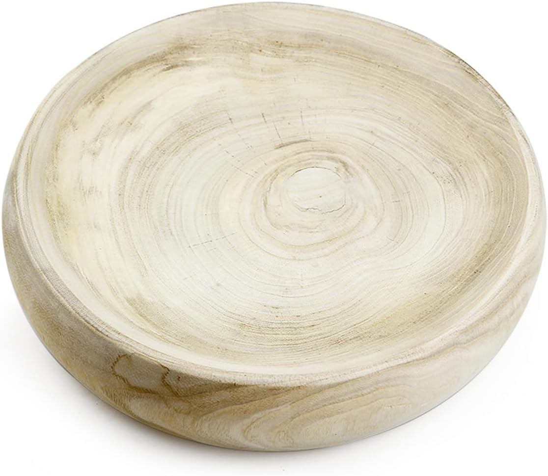 Handcrafted Paulownia Wood Decorative Bowl 1