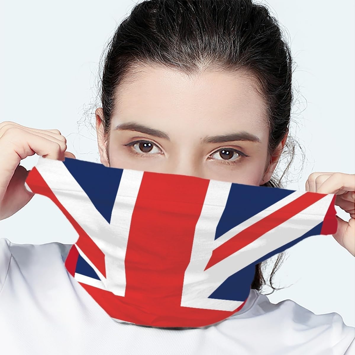GLUDEAR 3D Fish Scale Print Balaclava Face Scarf