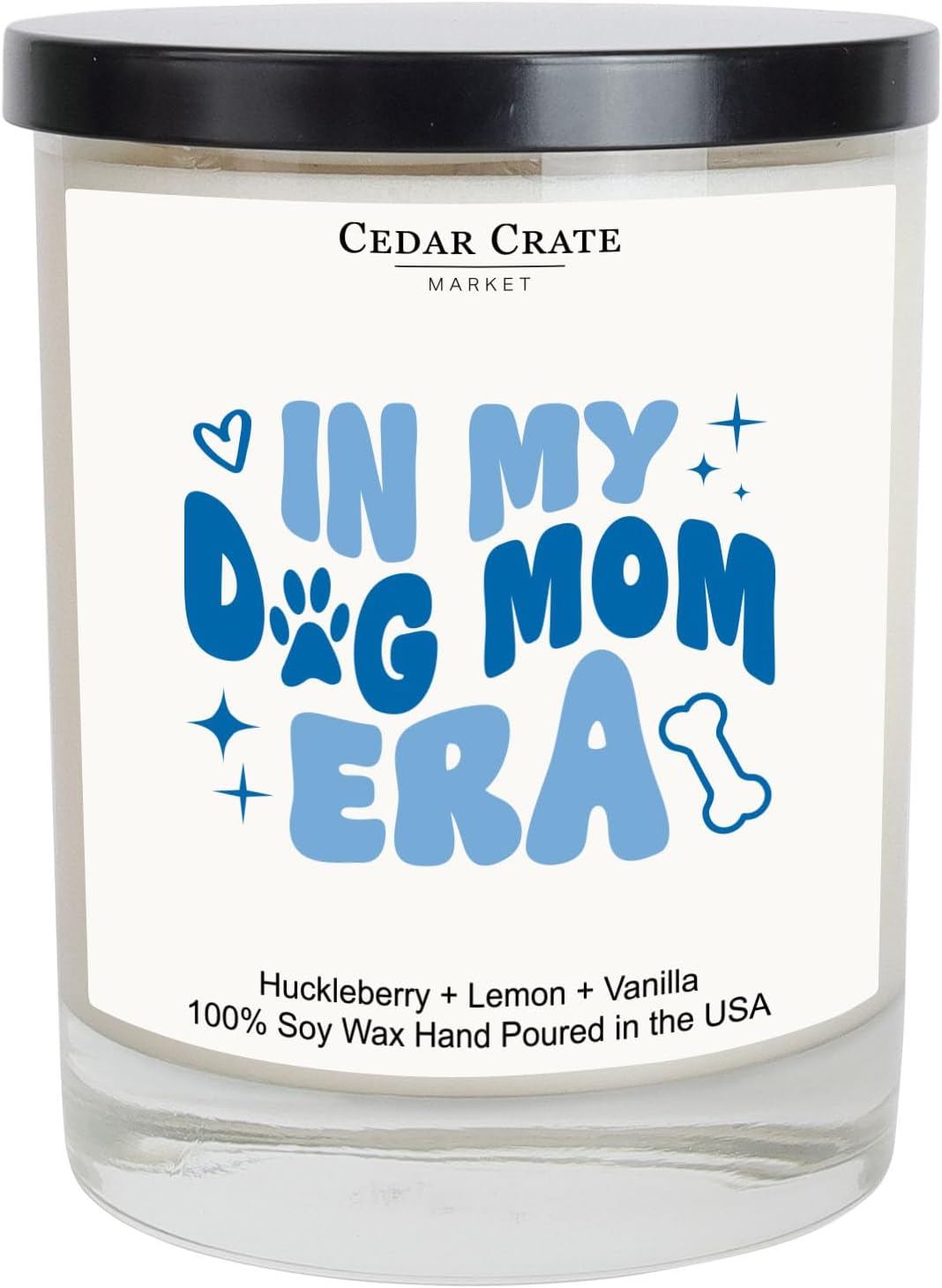 Funny Dog Mom Gifts for Women Soy Candle