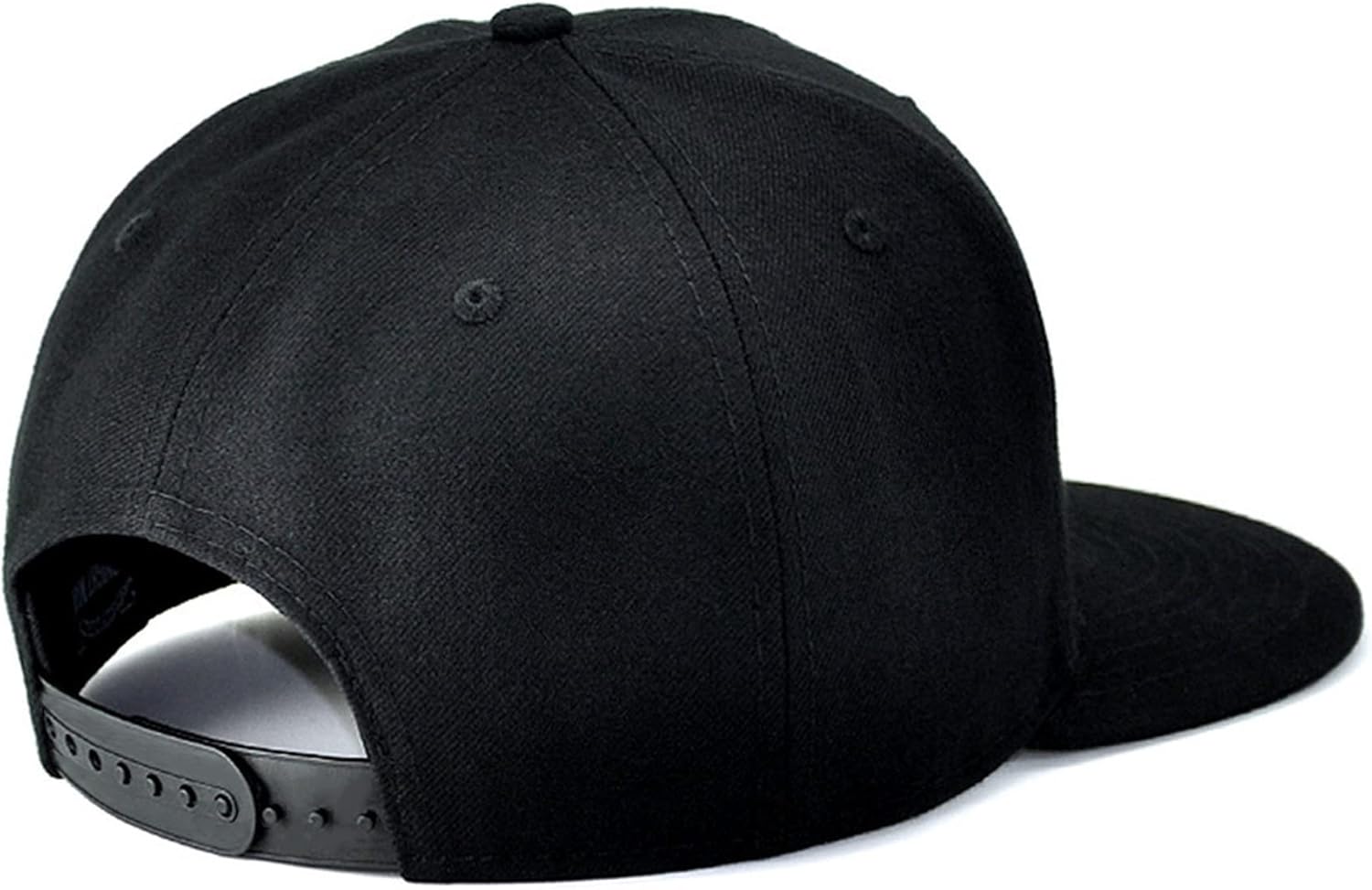 Adjustable Black Snapback Hat for Men Women 1