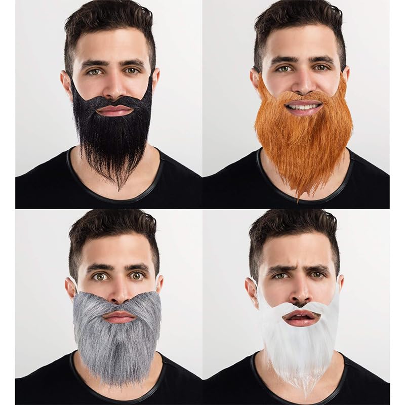 Veloshine Adjustable Brown Beard and Mustache Set