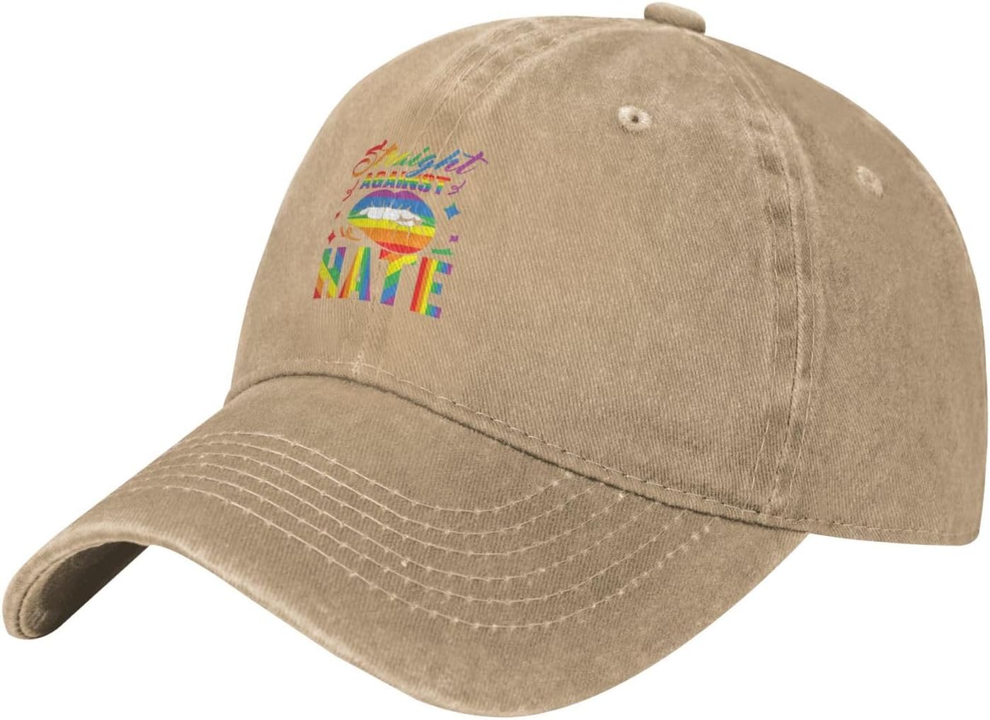 RTATBY Straight Against Hate Baseball Cap for Men Women