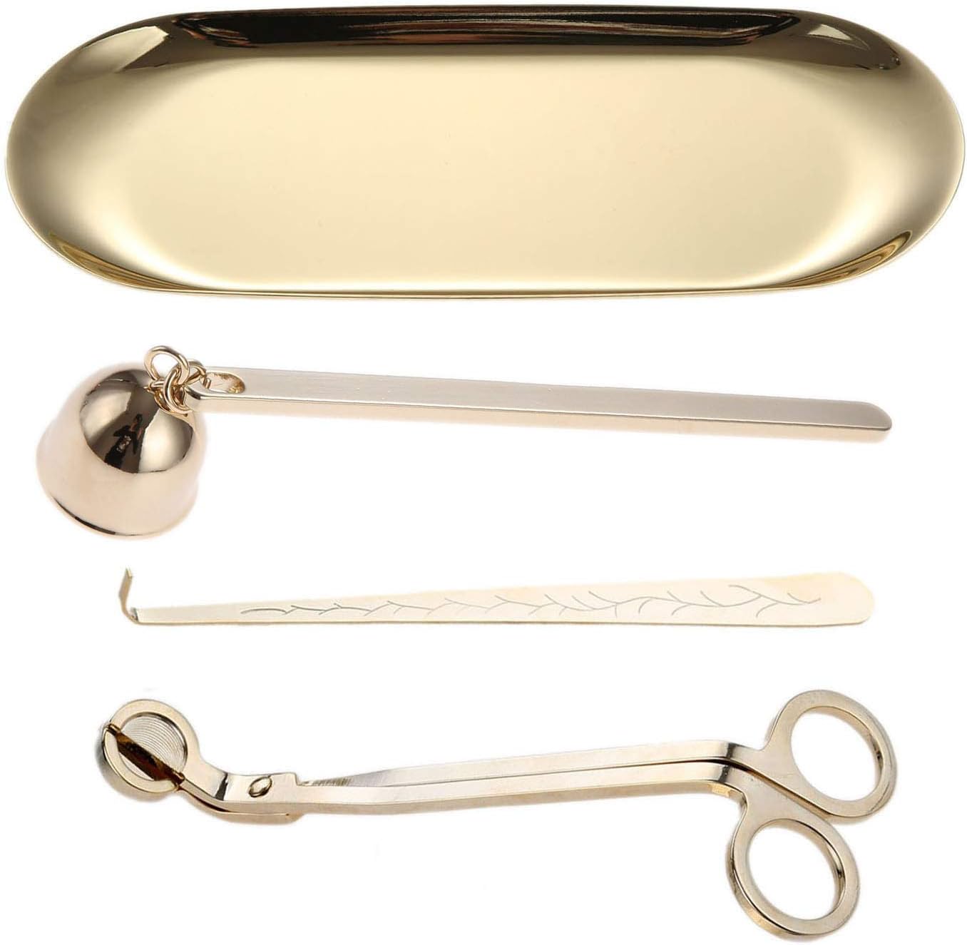 MUXSAM 4 in 1 Candle Accessory Set - Gold 1