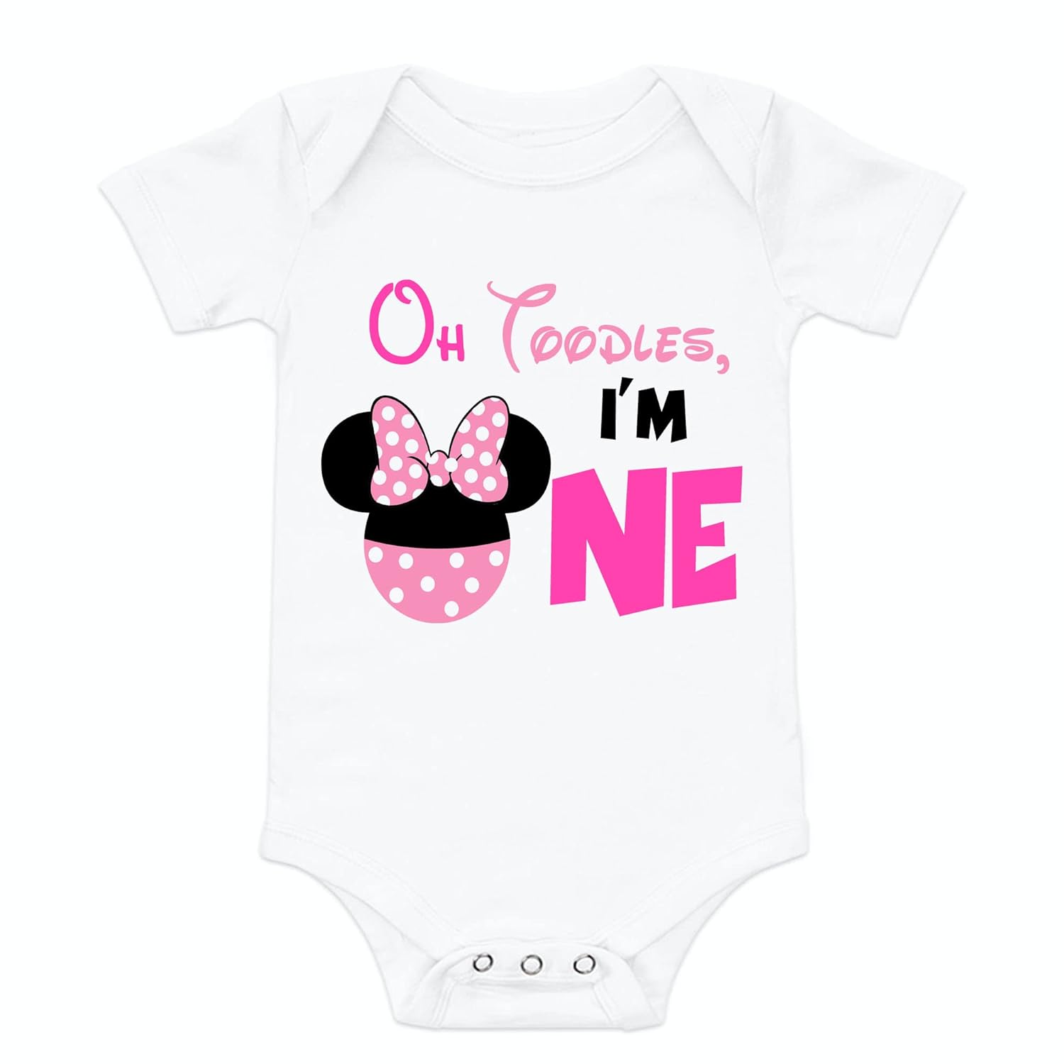 Minnie Birthday Bodysuit for 12-Month Baby Girl