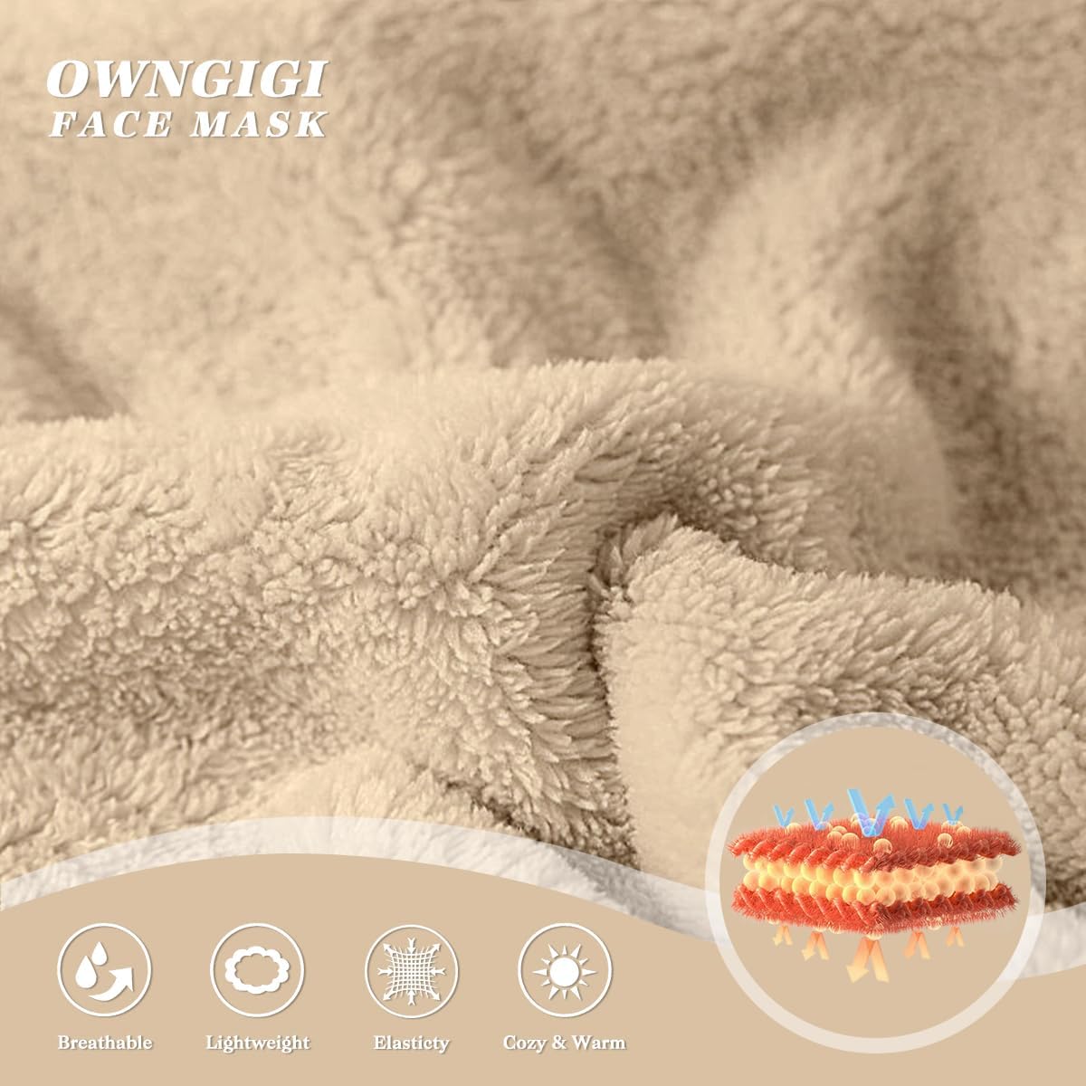 OWNGIGI Balaclava Ski Mask for Kids Windproof Face Mask