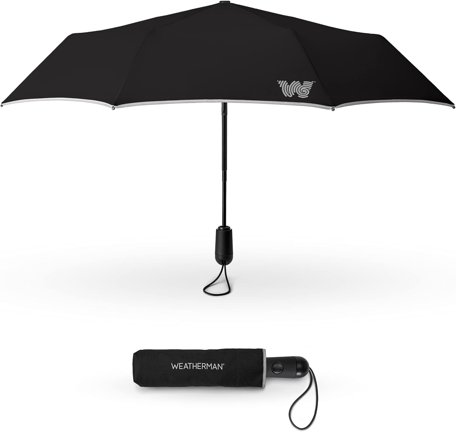 Weatherman Compact Mini Umbrella - Windproof for 45 MPH