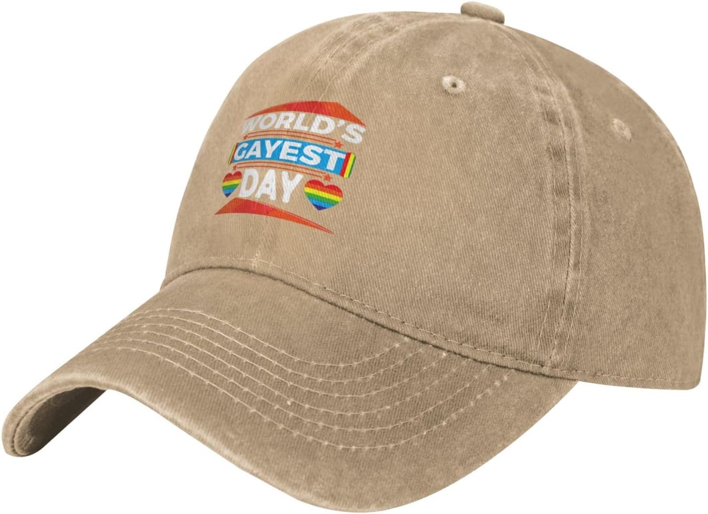 Worlds Gayest Dad Pride Baseball Cap for Men Women