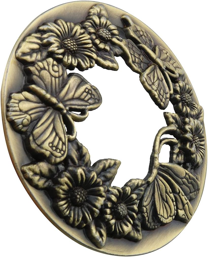 ITROLLE Antique Bronze Butterfly Candle Topper Shade Cover