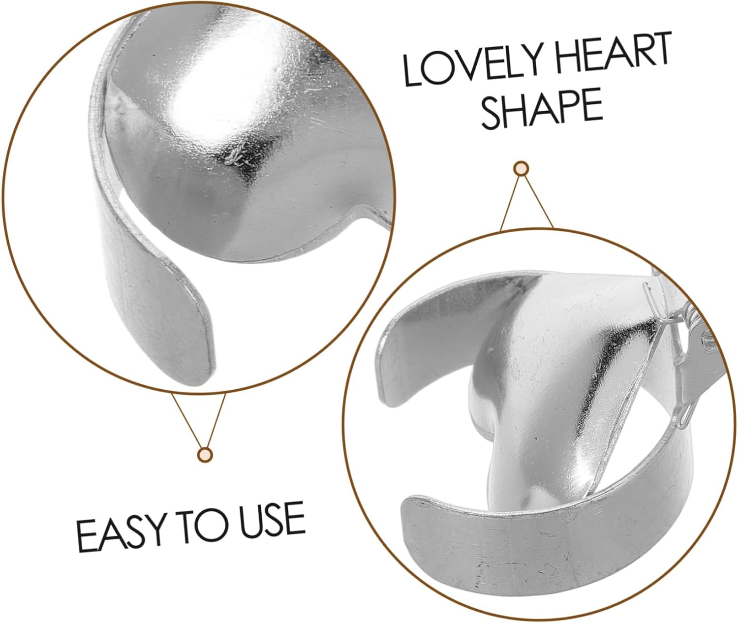 DECHOUS Heart Shaped Candle Snuffer Metal Tool