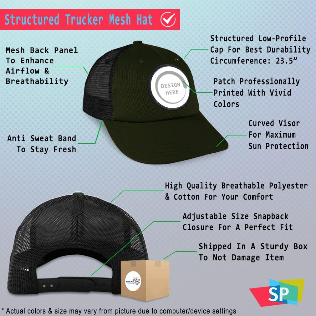 Speedy Pros Patch Hat Trucker Baseball Cap with Food Beverage Design
