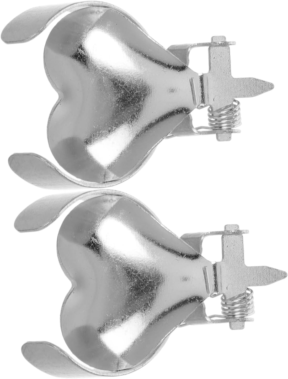 Heart-Shaped Metal Candle Snuffer Tray 2pc