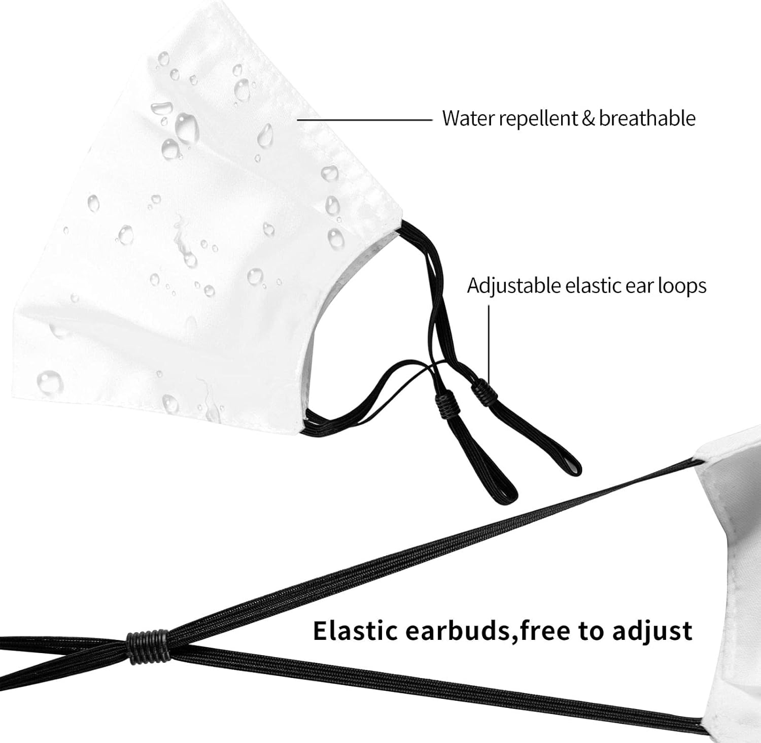 JCETUNO Unisex Reusable Face Mask with Adjustable Nose Clip