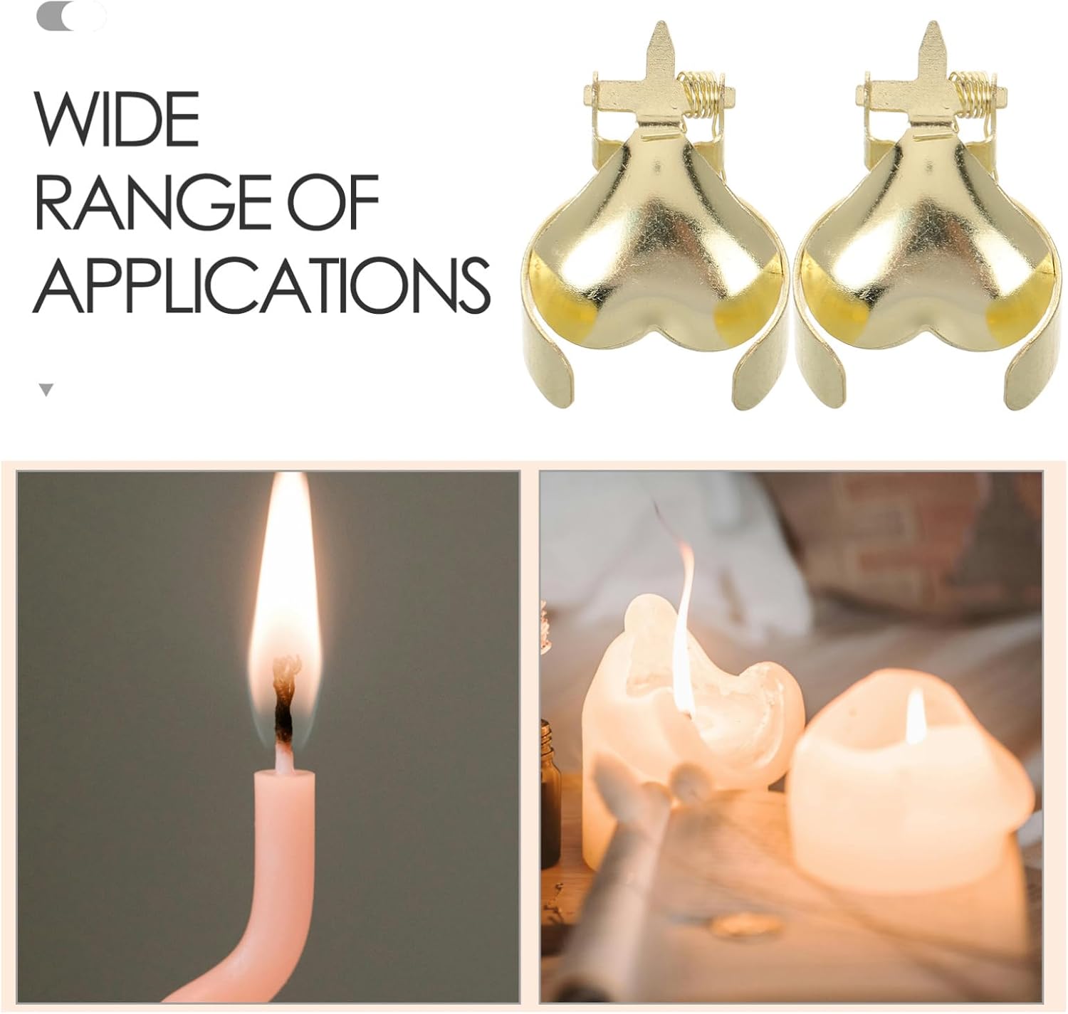 GOOHOCHY Heart Shaped Candle Snuffer Decor
