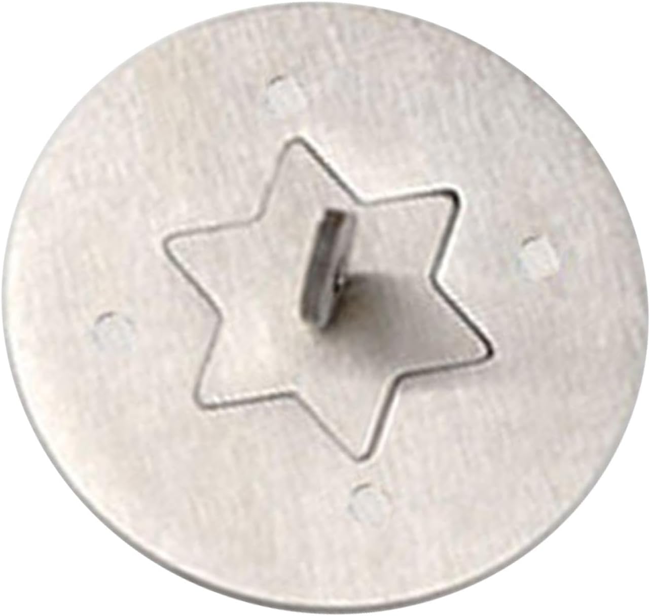 Stainless Steel Candle Jar Cover with Hexagonal Star Design