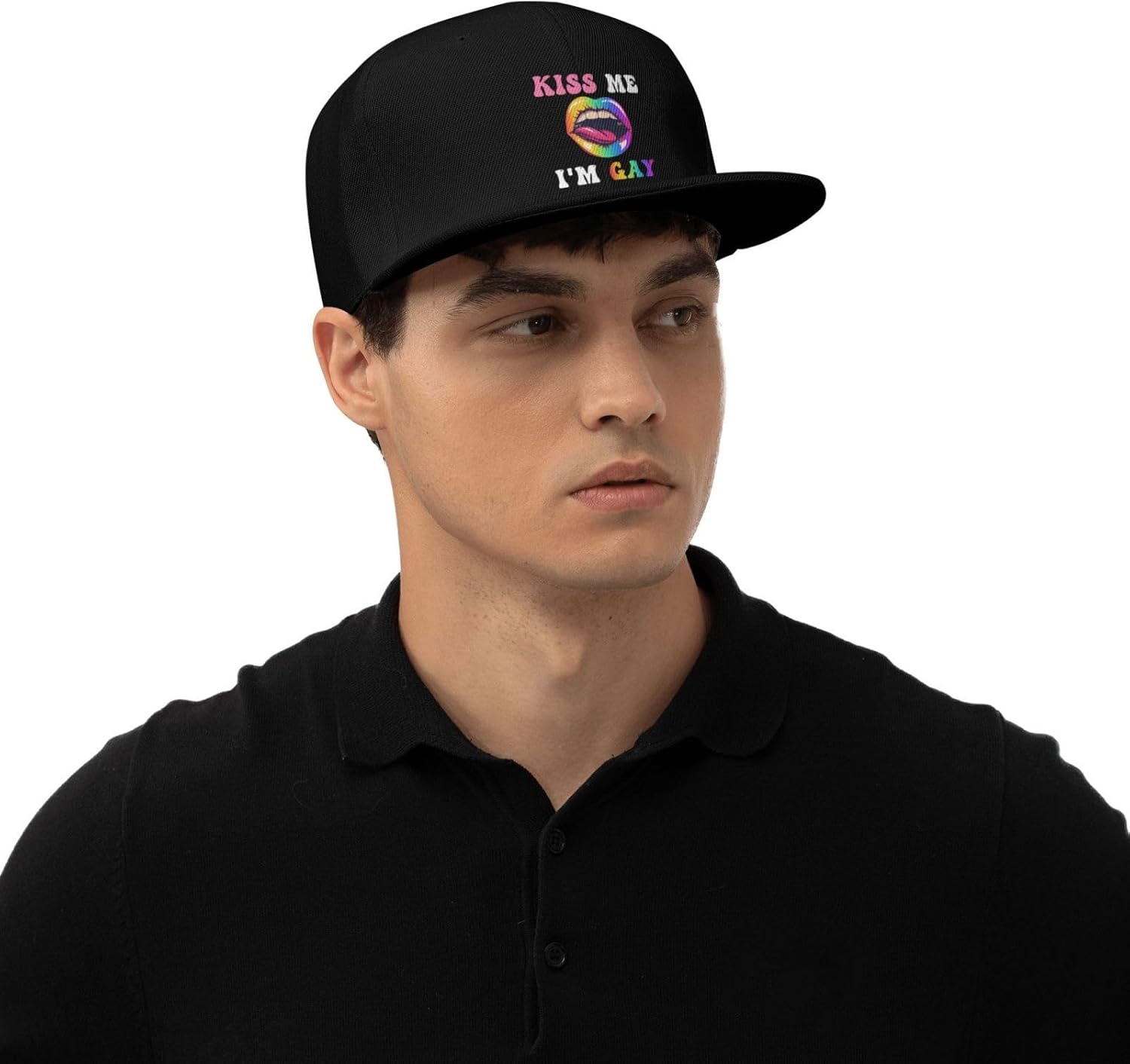 Doukabft Baseball Cap Black Adjustable Vintage Style