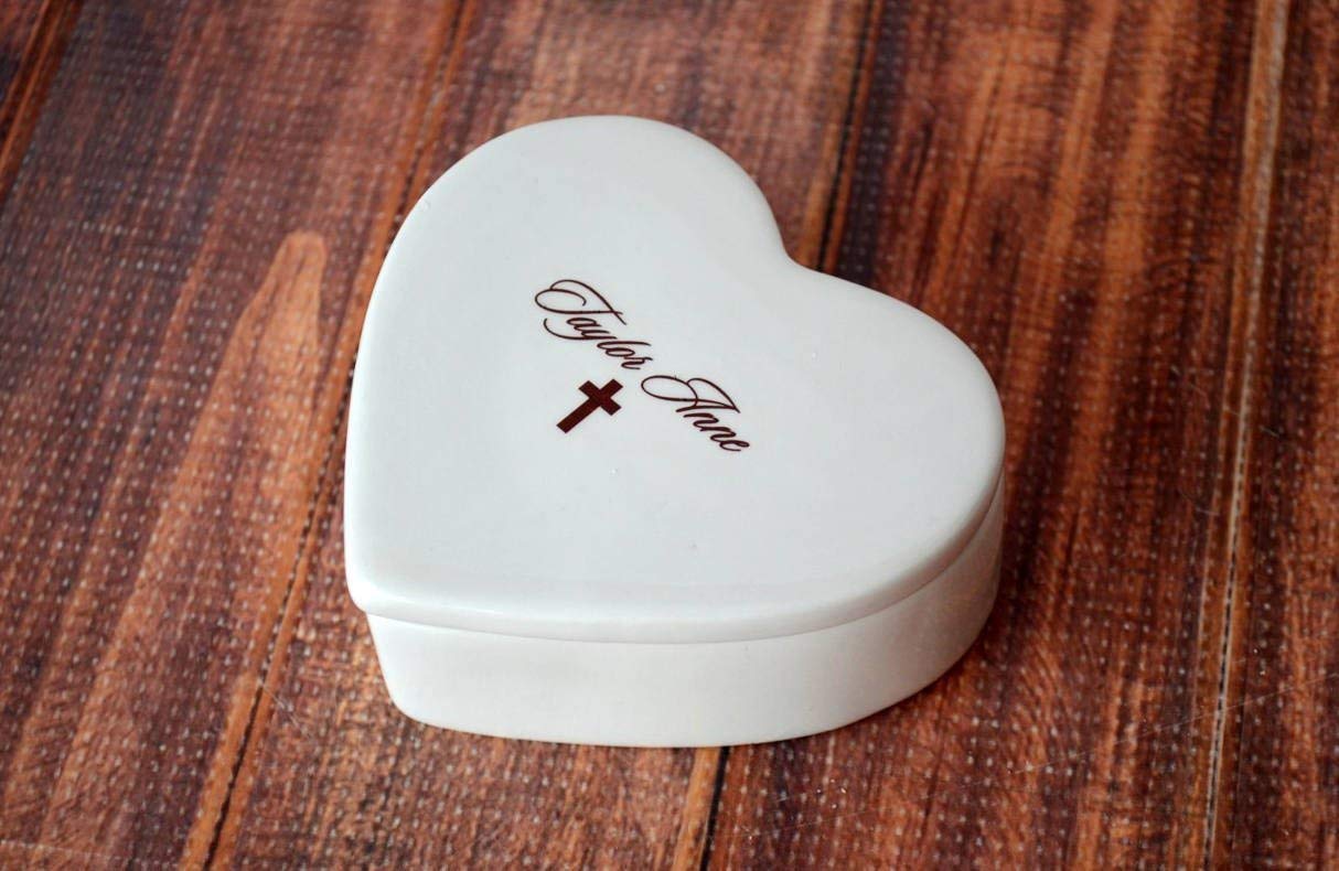 Susabella Personalized Keepsake Box with Heart and Script