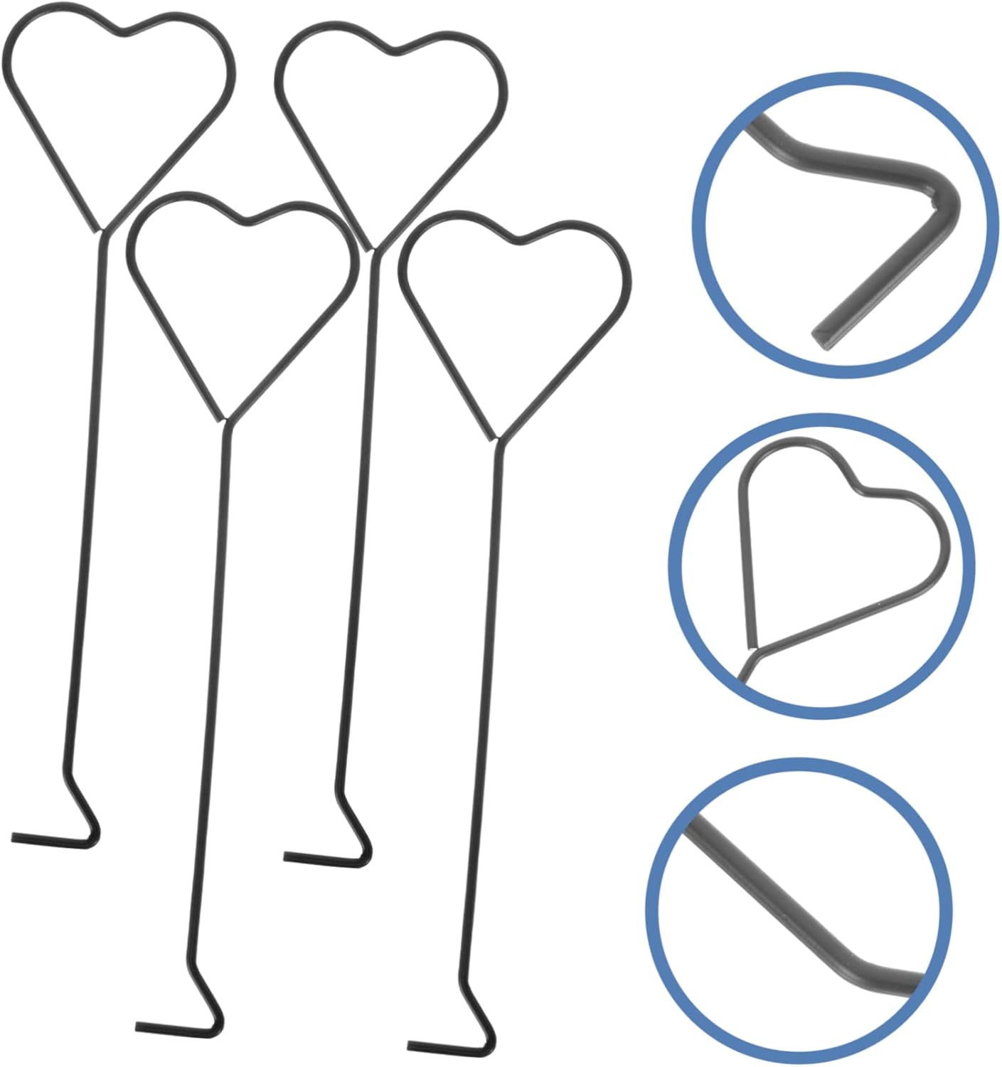 Luxshiny 4pc Heart Shape Candle Wick Hooks