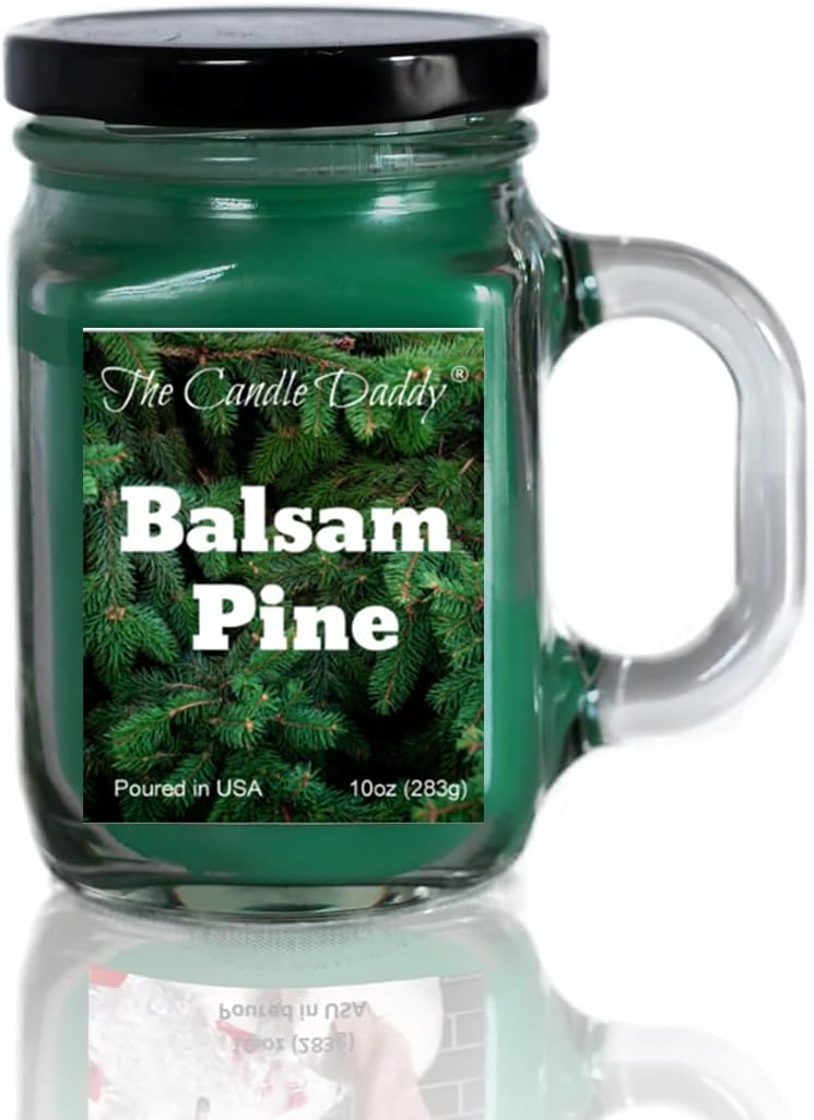Balsam Pine Scented Jar Candle - 10oz 80 Hour Burn Time