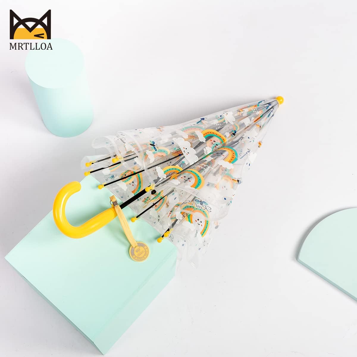 MRTLLOA Kids Bubble Umbrella with Curved Handle 1