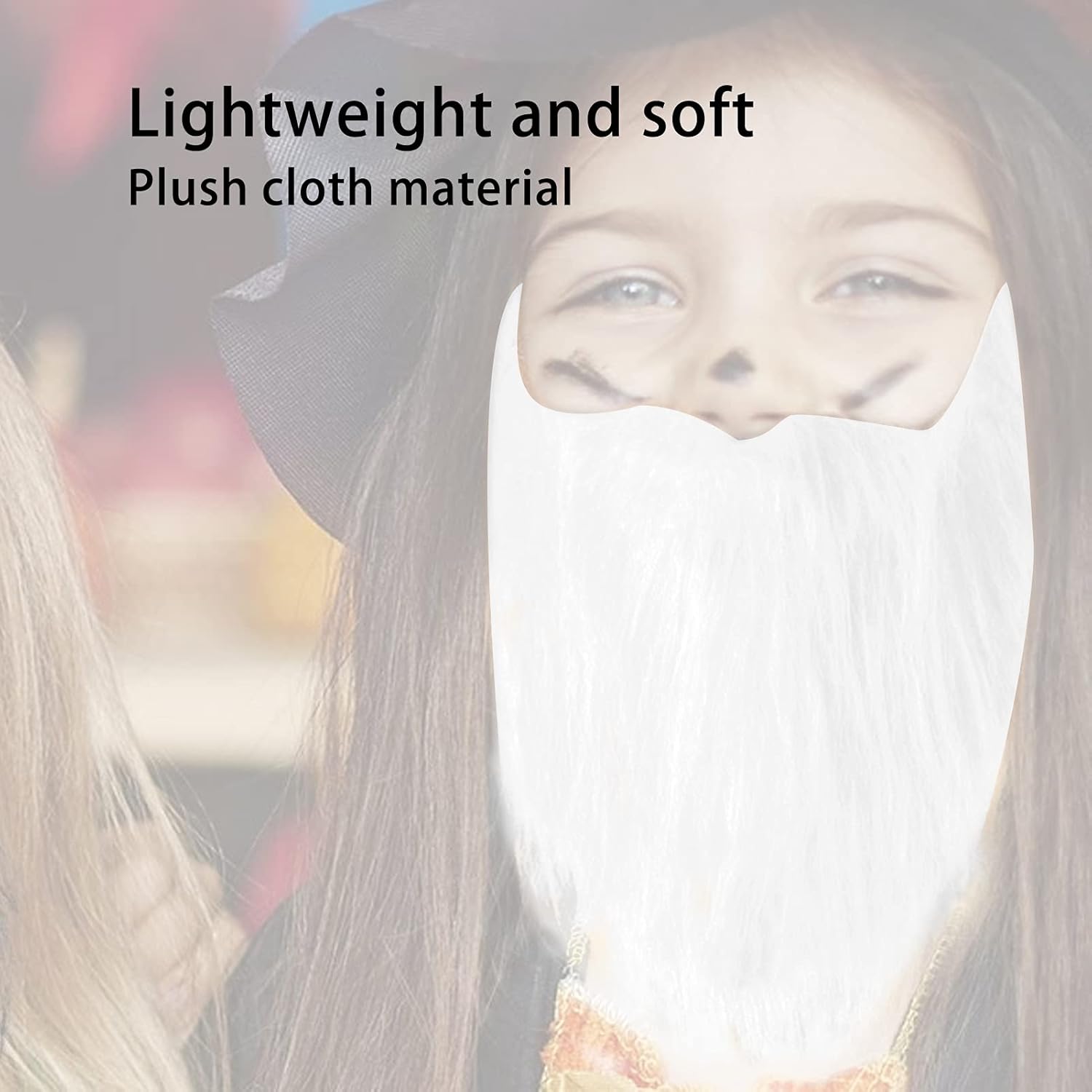 Horoper White Fake Beard for Party Costume Halloween
