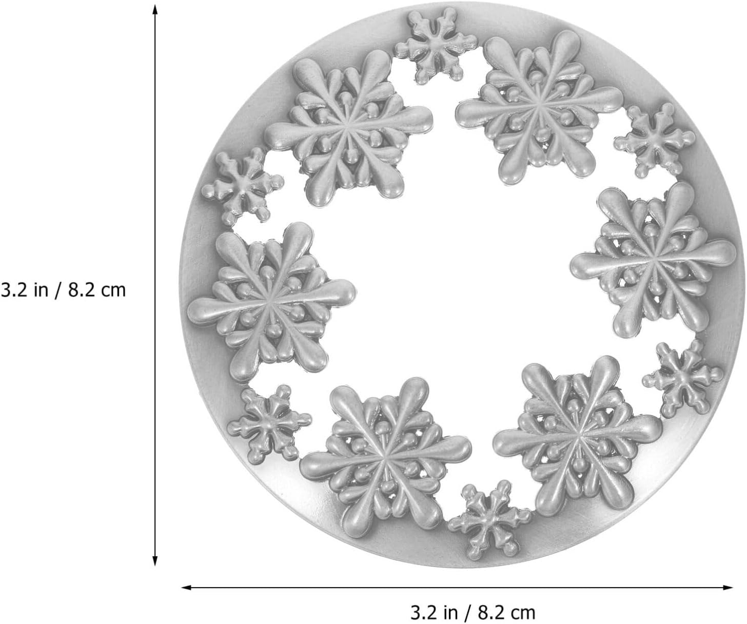 Luxshiny Snowflake Candle Cover with Lid