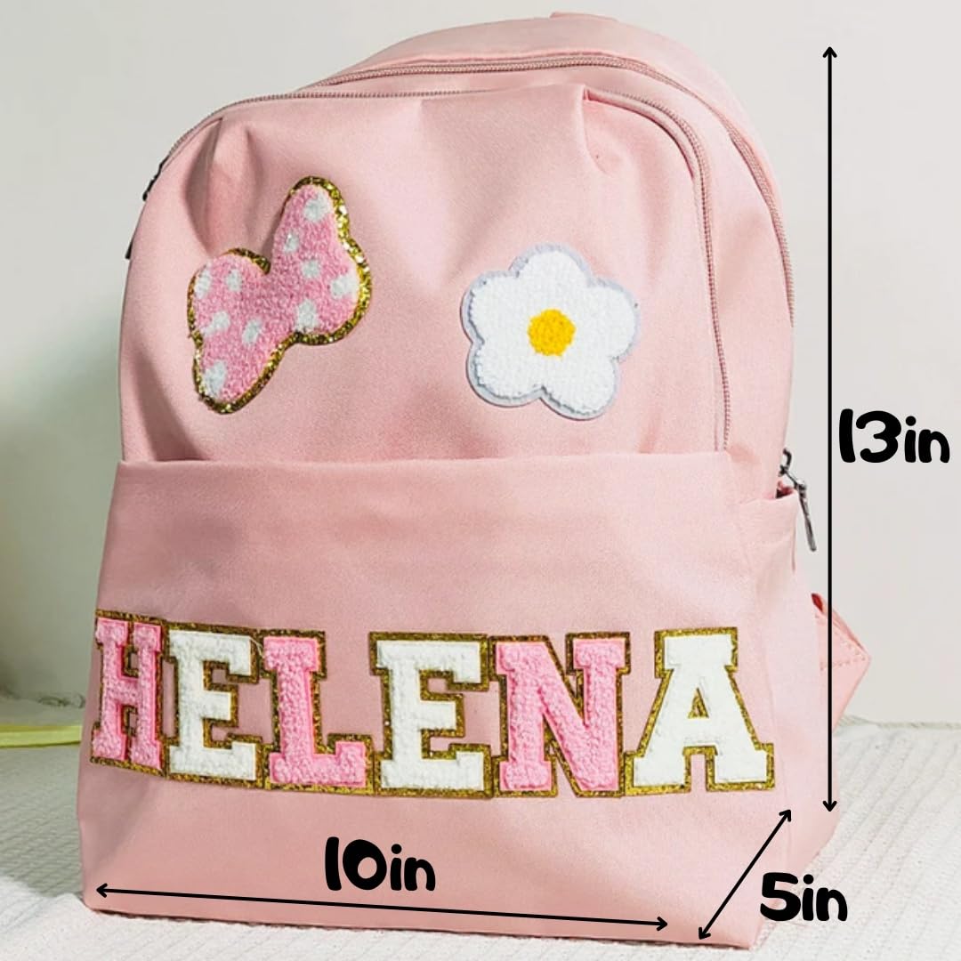 Personalized Toddler Backpack with Chenille Name 10x5x13